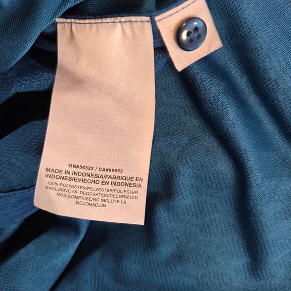 Nike Dri-Fit NFL On Field Miami Dolphins Polo Shirt XXL Aqua Blue - Picture 4 of 11